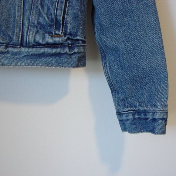 Levi's Sherpa Denim Trucker Jacket Premium Levi's Snap Buttons Size Small - Picture 12 of 16